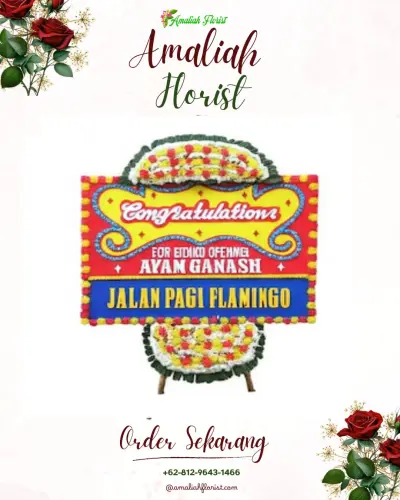 Bunga Papan Congratulation di Traju